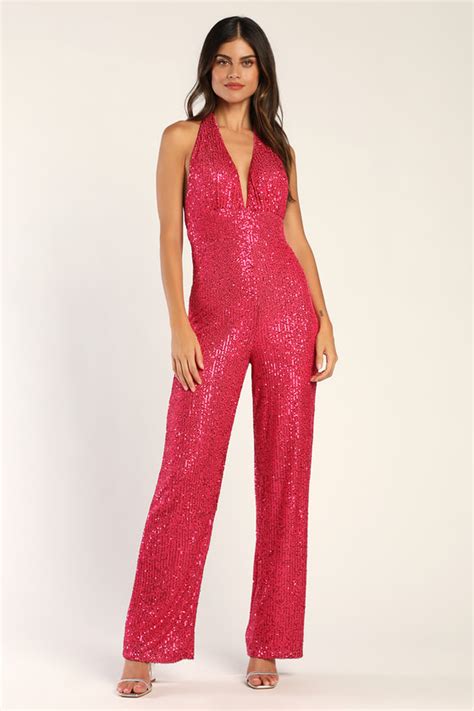 ysl pink sequin jumpsuit|Saint Laurent Jumpsuits and rompers for Women .